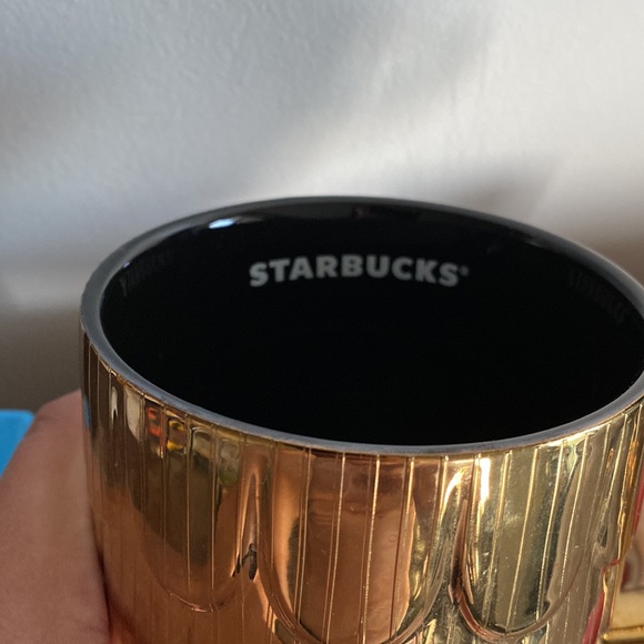 2019 Starbucks Gold Scalloped Mermaid Scales Coffee/ Tea Mug - Picture 6 of 9